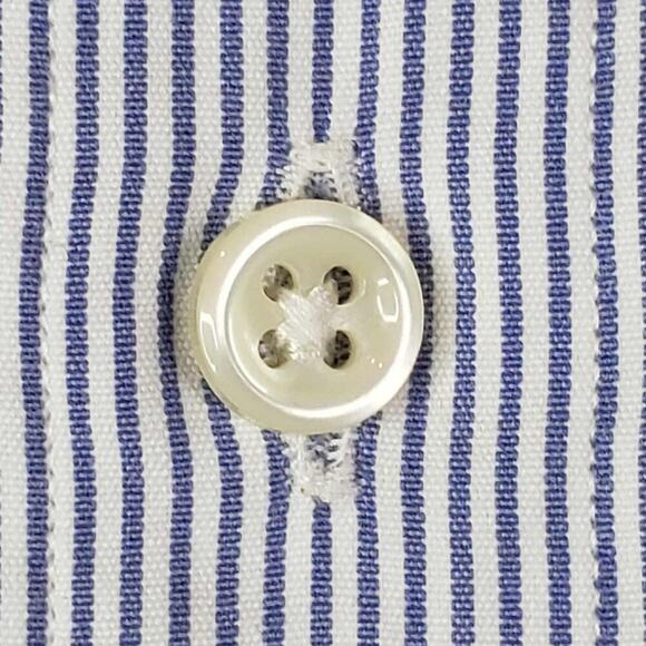 Polo Ralph Lauren Shirt Mens Size Large Blue White Striped LS Button Down Blake - Picture 5 of 10